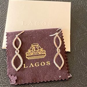 LAGOS Interlude drop caviar earrings